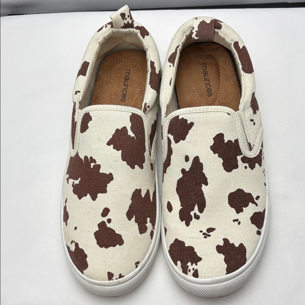 Maurices Women’s Sz9.5 Brown and White Slip-On Sneakers - Picture 8 of 10